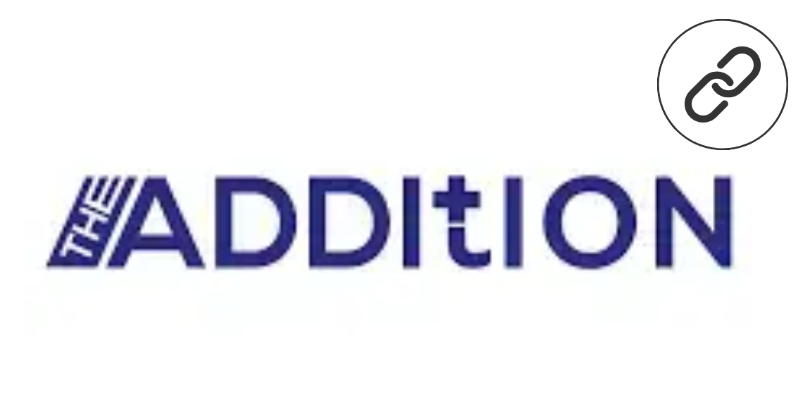 The Addition logo with a link to the blog post