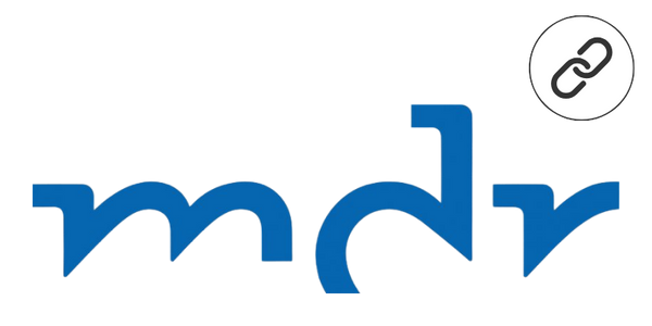 Mitteldeutscher Rundfunk logo with a link to the blog post